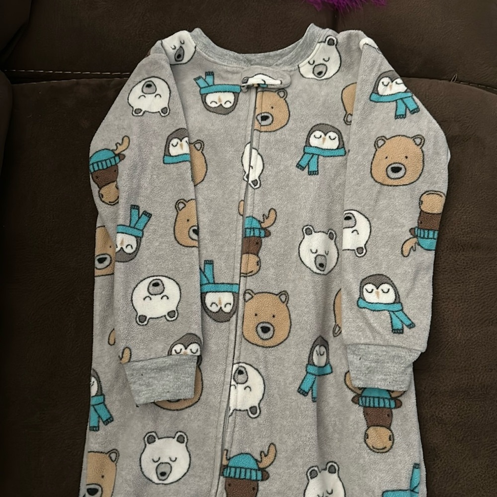 Carter’s Grey Footie Pjs